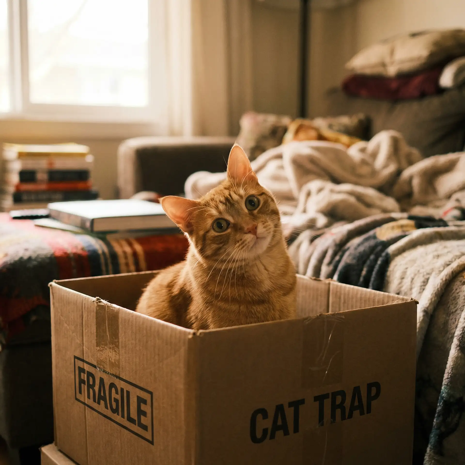 橘猫躲在纸箱里 - 坏蛋是怎么炼成的电视剧