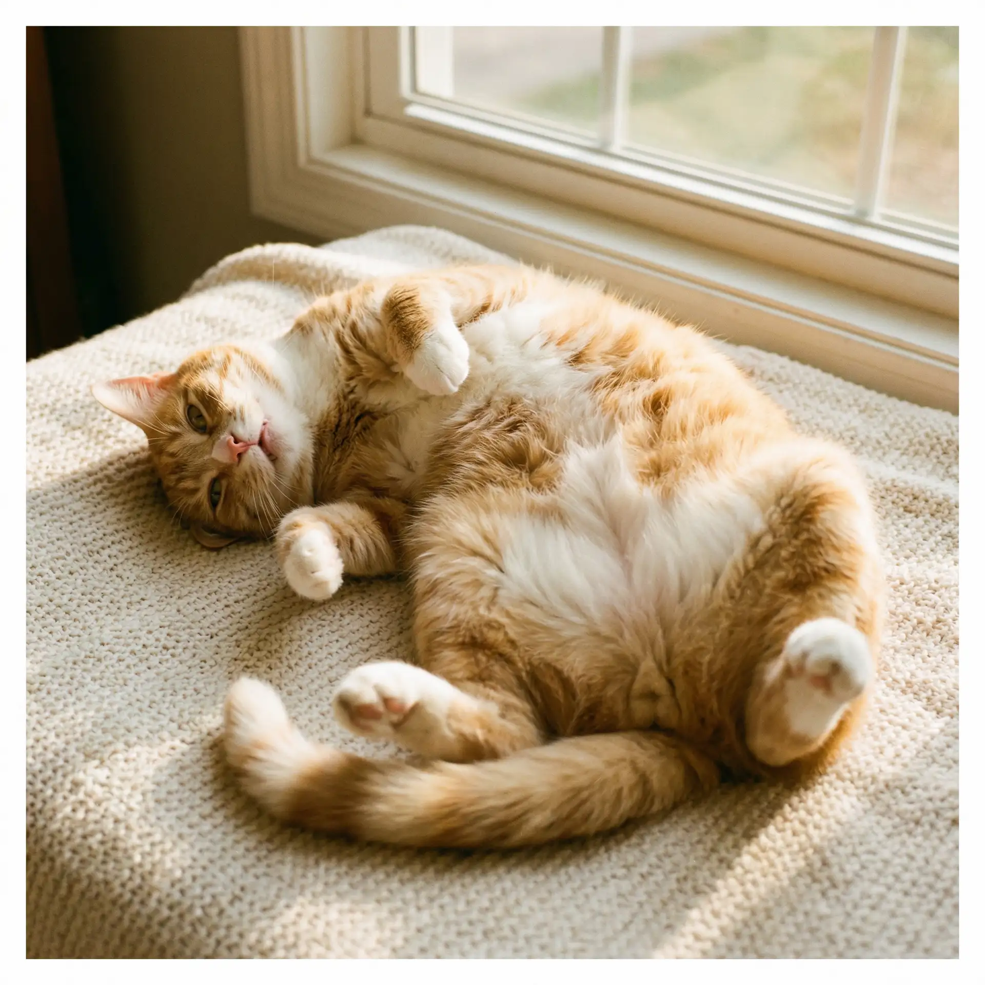 猫咪仰躺露出肚皮 - 坏蛋是怎么炼成的电视剧